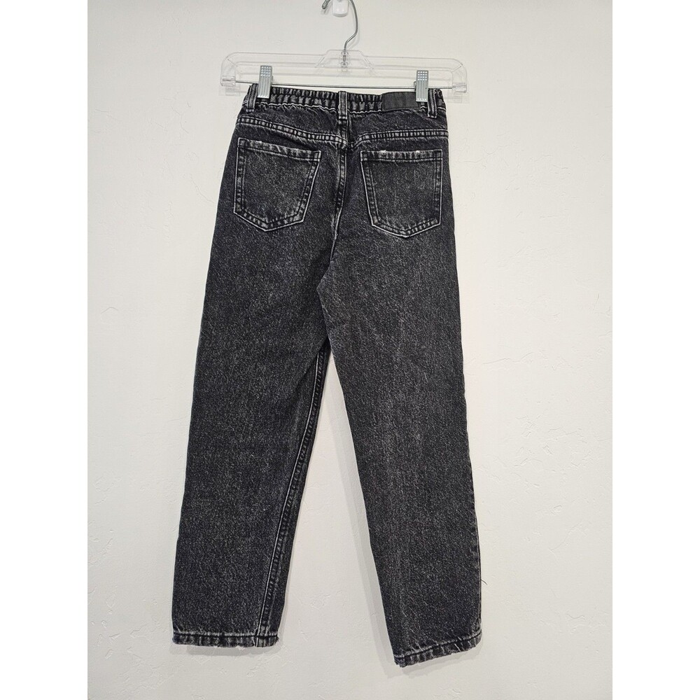 Zara Kids Black Demin Distressed Jeans Size 9 - Picture 3 of 6